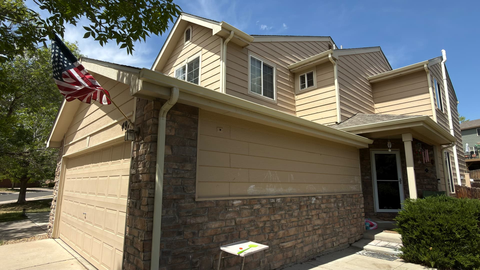 Two-Story Siding & Garage